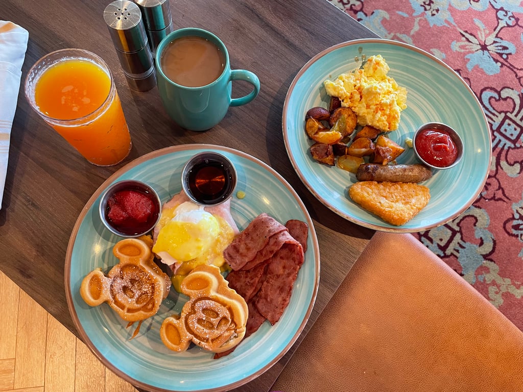 Disney Cruise Line Breakfast with Mickey Waffles